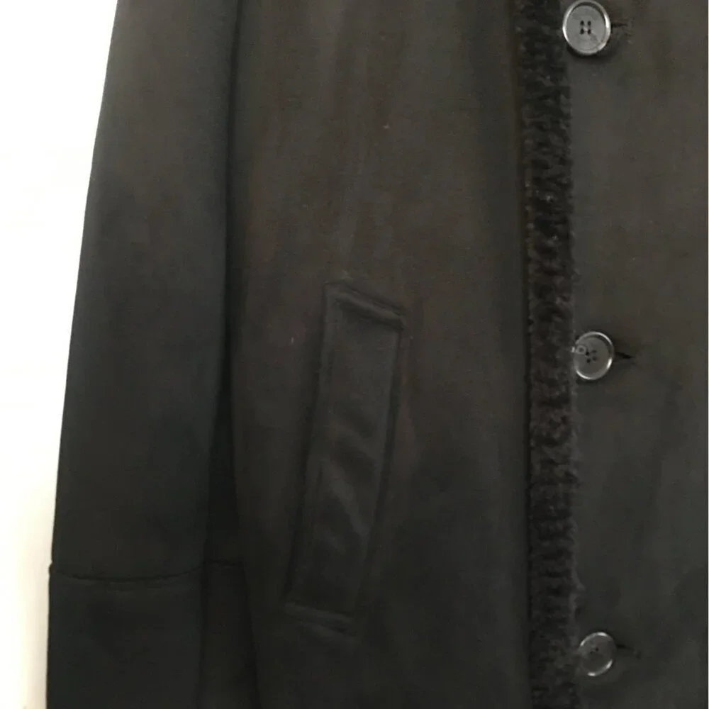 Guess Men's jacket  XXL Black Suede